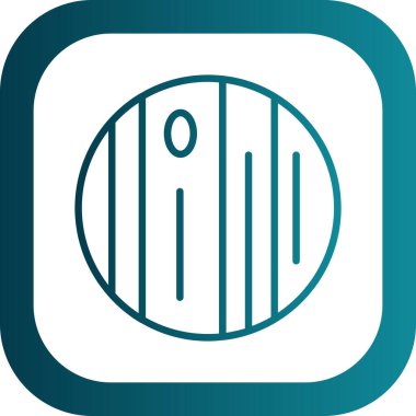 gezegen simgesi, vektör illüstrasyonu basit tasarım