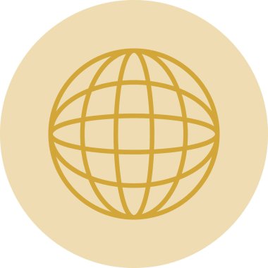 Küresel simge vektör illüstrasyonu