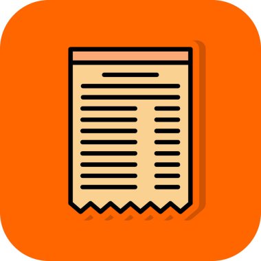 belge simgesi vektör illüstrasyonu