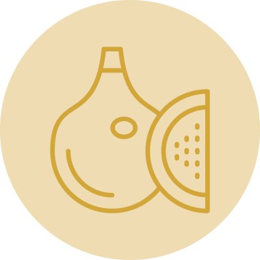 Biber. Web simgesi basit illüstrasyon