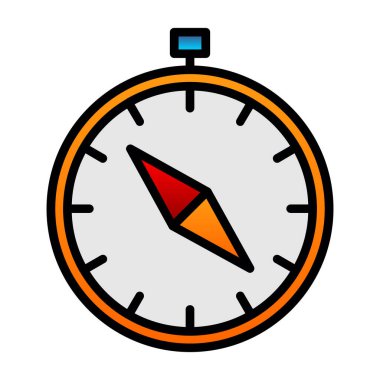vector illustration of Compass modern icon            