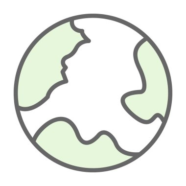 Yeryüzü ikonu vektör illüstrasyonuName                   