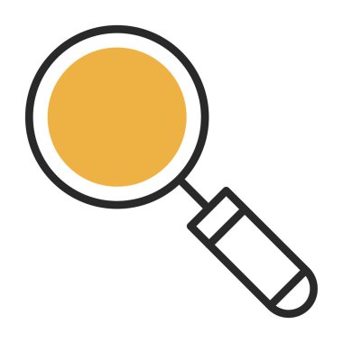 Büyütme cam simgesi vektör illüstrasyonu 