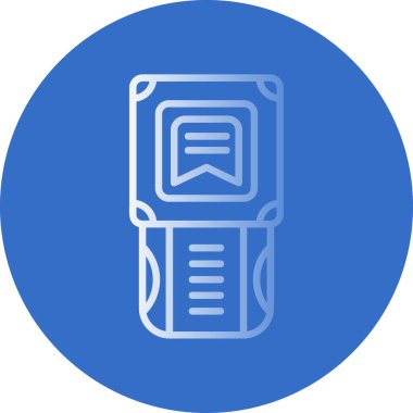 Bir kitap simgesinin vektör illüstrasyonu