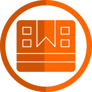 Paket kutusu simgesi, vektör illüstrasyonu 