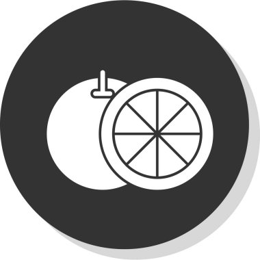 Greyfurt web simgesi, vektör illüstrasyonu 