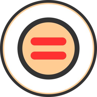 Tek bir simgenin vektör illüstrasyonu