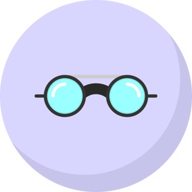 göz gözlük simge vektör çizim