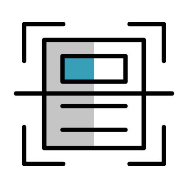 Tarayıcı ağ simgesi vektör çizimi