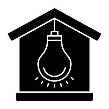 Ampul simgesi web basit illüstrasyon