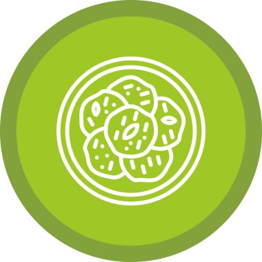 Gıda simgesinin vektör illüstrasyonu