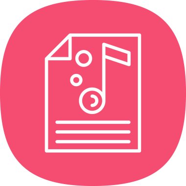 Bir dizin simgesinin vektör illüstrasyonu