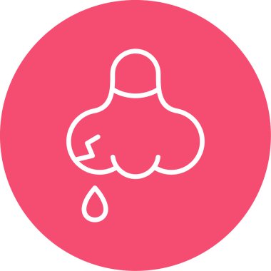 su damlaları yuvarlanmış vektör simgesi