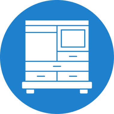 Dolapta. Web simgesi basit illüstrasyon