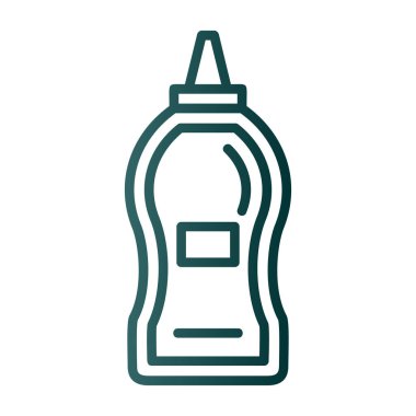 Hardal şişesinin vektör illüstrasyon simgesi 