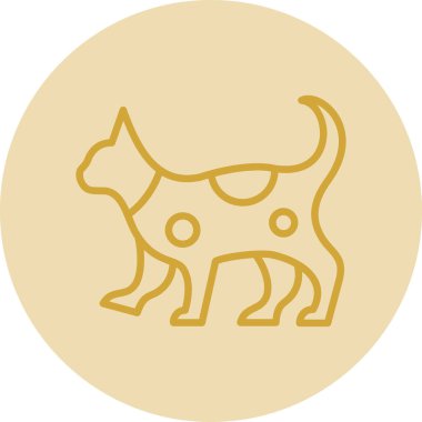 kedi simgesi vektör illüstrasyonu