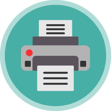  yazıcı web simgesi basit illüstrasyon