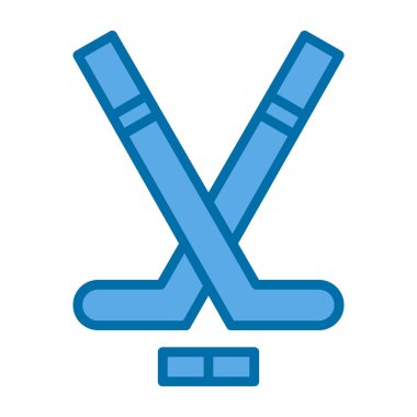 Modern Hokey simgesinin vektör çizimi                          