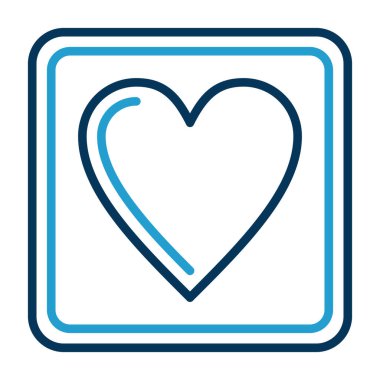  kalp simgesi, vektör illüstrasyonu, tasarım ögesi