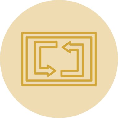 Web simgesi, vektör illüstrasyonunu tekrarla