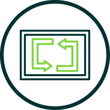 Web simgesi, vektör illüstrasyonunu tekrarla