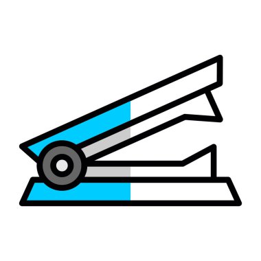 Stapler web simgesi, vektör illüstrasyonu 