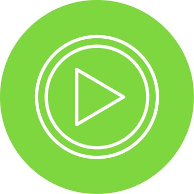 Çal düğmesi simgesi. vektör illüstrasyonu 