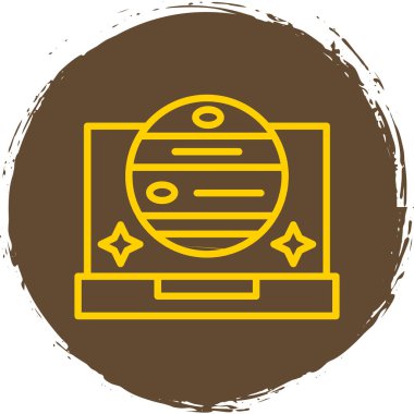 dizüstü bilgisayar simgesi, vektör illüstrasyonu basit tasarım