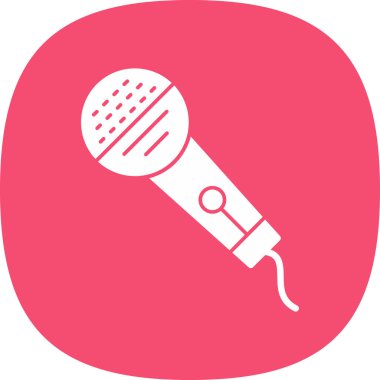 mikrofon simgesi vektör illüstrasyonu