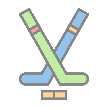 Modern Hokey simgesinin vektör çizimi                          