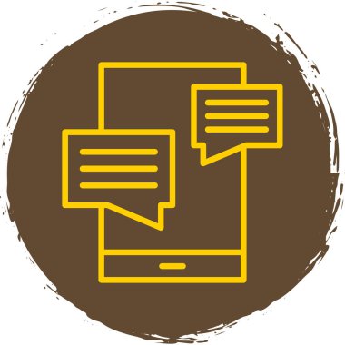 Konuş. Web simgesi basit tasarım