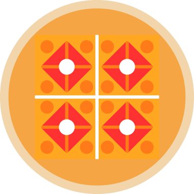 pizza. Web simgesi basit illüstrasyon