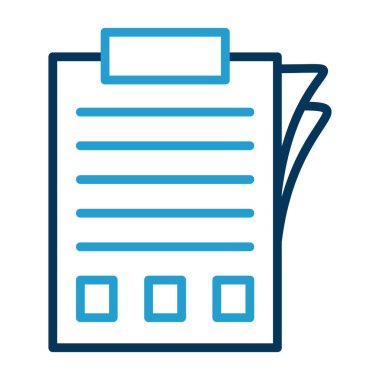 belge simgesi, vektör illüstrasyonu basit tasarım