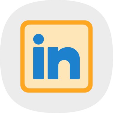 Logo vektör işareti LinkedIn American business in famous syon social media design 