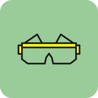 Gözlük. Web simgesi basit illüstrasyon 