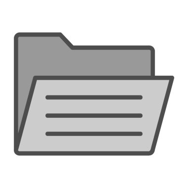 Dosya. Web simgesi basit illüstrasyon 