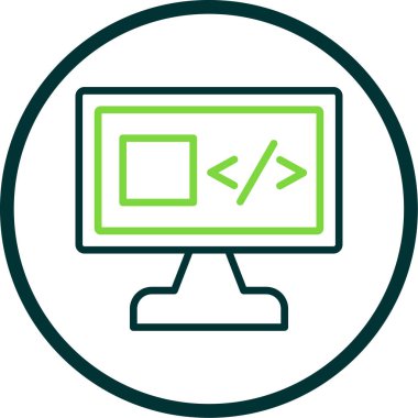 Web simgesi, vektör illüstrasyonu