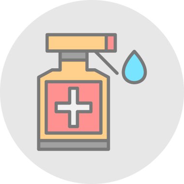 şişe vektörü düz renk simgesi