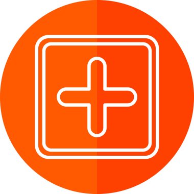 Artı işaret simgesi, vektör illüstrasyonu