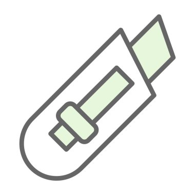 Kağıt Kesicisi ikon vektör illüstrasyonu