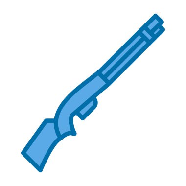 av tüfeği ikonu vektör illüstrasyonu