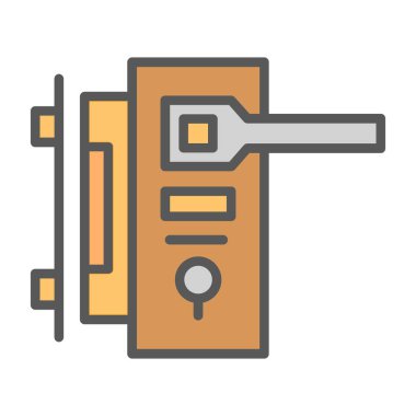 Anahtar simgesi vektör illüstrasyonu