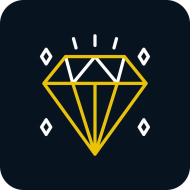 Elmas. Web simgesi basit illüstrasyon                     