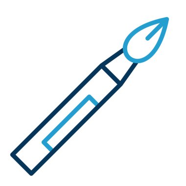 fırça ağ ikonu vektör illüstrasyonu