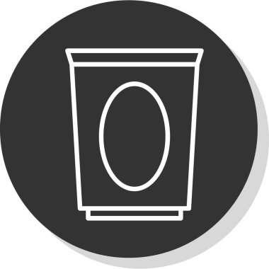 Dustbin web  icon. vector illustration.
