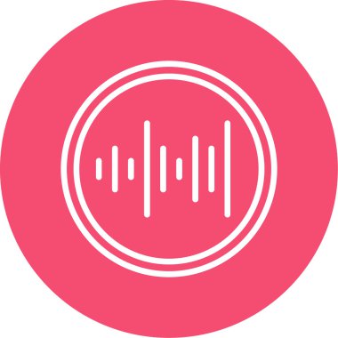 Müzik simgesi vektör illüstrasyonu