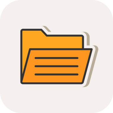 Dosya. Web simgesi basit illüstrasyon 