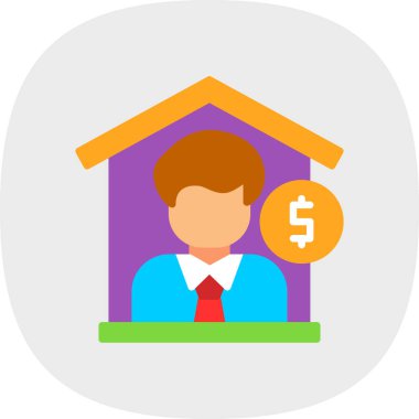 Banka. Web simgesi basit illüstrasyon