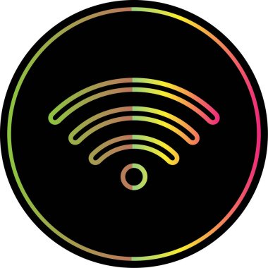 wifi simgesi, vektör illüstrasyonu basit tasarım