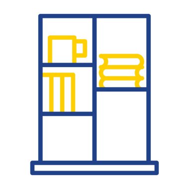 Kitap Davası ikon vektör illüstrasyonu